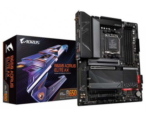 PLACA BASE GIGABYTE B650 AORUS ELITE AX AM5 ATX 4XDDR5